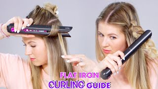 Flat Iron Hair Curling Guide!