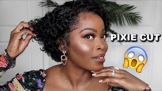 Omg!! I Tried A Bomb $84 Pixie Cut Curly Bob No Work Needed | Beginner Lace Wig Ft Omgqueen Hair
