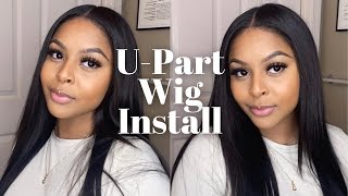 Natural U-Part Wig Install + Super Quick And Easy!!!!!