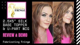 U-Part Wig & 2.5X5" Silk Base Topper Set || Perfect Fringe