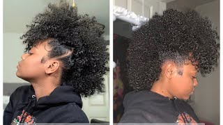 Mohawk On Short/Medium Length Natural Hair | African Pride Moisture Miracle Line