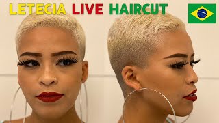 Leticia Live Haircut Copacabana Rio De Janeiro Brazil Female Short Hairstyle
