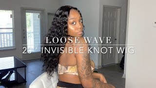 Fake Scalp + Invisible Knot Loose Wave Wig | Ft. Bilace Hair