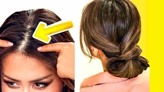 ★  2-Minute Elegant Bun For Thin Hair | Easy Updo Hairstyles For Girls