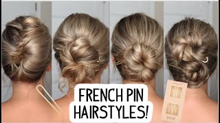 How To: French Pin Hairstyles For Summer - Short, Medium & Long Hairstyles