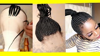No Closure!!How To Make A 360 Braided Wig