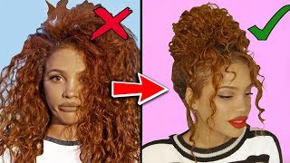 8 Curly Hairstyles For Stubborn Hair!