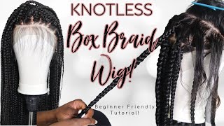 #Knotlessbraidwig #Boxbraidwig Diy! How To Make A Large Knotless Braid Wig!| Tutorial