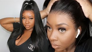 Invisible Hd Lace Swiss Lace 20" Straight Full Lace Wig | Evawigs