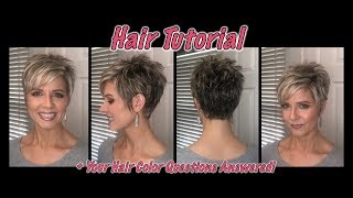 Pixie Hair Tutorial:  Cut Changes To Help With A Cowlick + Hair Color Questions Answered