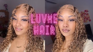 The Truth About Luvme Hair | T-Part Honey Brown Deep Wave Wig Unboxing & Review!