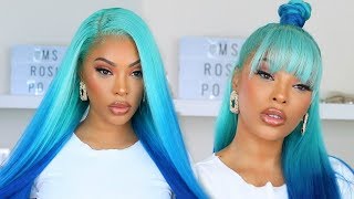 Watch Me Slay This Wig | Blue Ombre Hair
