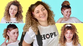 6 Simple Quick And Easy Curly Hairstyle Ideas (For Back To School And Work)