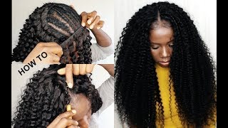 How To : Crochet Method On Sew In Weave No Leave Out Tutorial For Beginners
