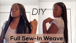 How To Sew In Hair Extensions By Yourself At Home | Start-To-Finish | Amarlae Lux Hair Company
