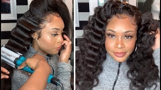 Does It Work? Crimps On Affordable Kinky Straight 360 Wig! (Omgqueen Hair)