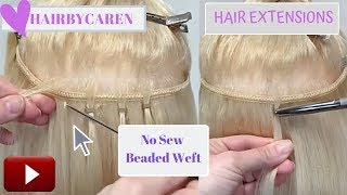 Hair Extensions Bead Weft Or Quick Weft Nbr Handtied