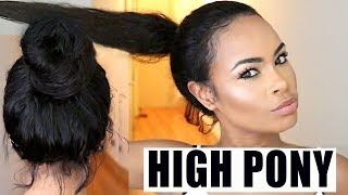 How To Put Your Wig Into A High Ponytail : Watch Me Slay This Cheap 360 Wig!