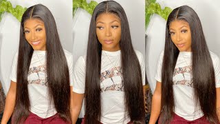 The Best Undetectable Hd Lace Wig!24'' Silky Straight| Ft. West Kiss Hair | Petite-Sue Div