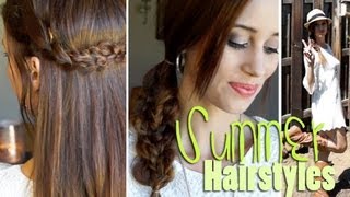 2 Easy Heatless Hairstyles For Summer + Outfits!