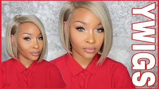 Perfect & Affordable Ash Blonde Pixie Bob Wig| Ft. Ywigs Hair