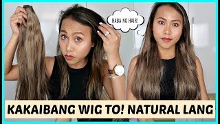 Nag Try Ako Mag Wig! Kakaiba To! Ang Galing  U Part Wig Demo ❤️ | Rhaze