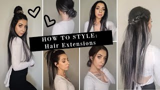 How To Style Tape Extensions | Sarah Evans