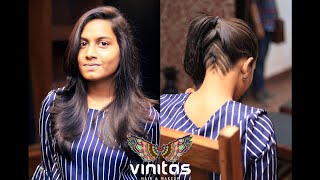 Creative Haircut For Women : Angle Undercut With Layers : Transformation