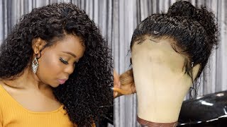 Natural Water Wave 360 Wig Bleached Knots Baby Hair Bea Hair