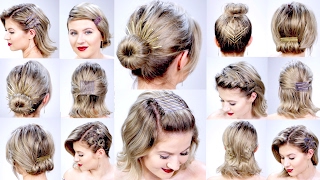 11 Super Easy Hairstyles With Bobby Pins For Short Hair  | Milabu