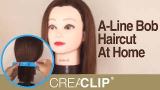 A-Line Bob Haircut At Home - Original Creaclip Bangs Hair Cutting Tool