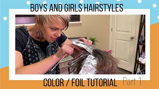 How To Color And Foil Short Pixie Hairstyles