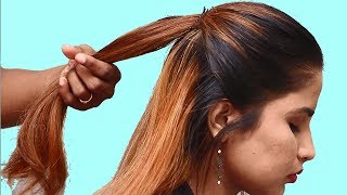 Trendy Party Hairstyles For Medium Hair || Easy Hairstyle For Party/Function | Hair Style Girl