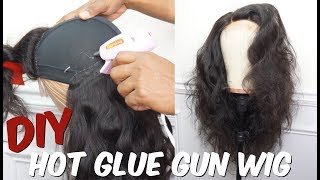 How To | Quick Weave Lace Closure Wig Using Hot Glue Gun | Part 1 |  Ft Trendy Beauty Hair