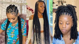2021 Natural Hair Braiding Styles  For Black Ladies || Cute Braids Hair Tutorials This Weekend