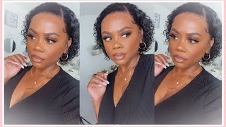 Glueless Lace Frontal Pixie Cut| Ft.Afsisterwig
