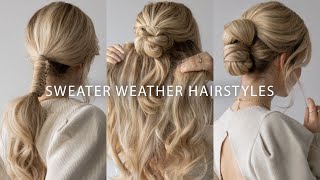 Sweater Weather Hairstyles 2020 ❄️ Easy Hairstyles For Long & Medium Hair