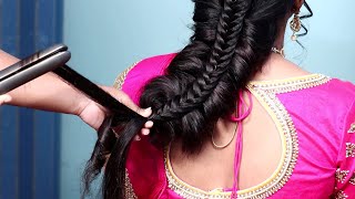 Most Beautiful Wedding Guest Hairstyle | Very Easy Hairstyle Using Trick - Long Hair Hairstyles