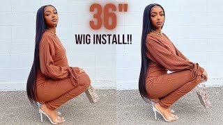 Longest Wig I'Ve Ever Tried!! | 36" Hd Lace 5X5 Closure Wig | Unice Hair