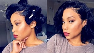 Styling This Affordable Brazilian Curly Frontal Bob Wig | With No Baby Hair!!