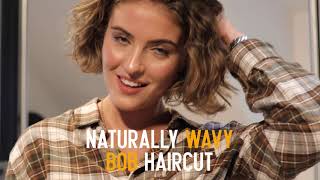 Naturally Wavy Bob Haircut Tutorial | Kms Pro