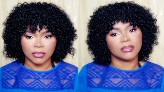 Afro Look With Bang Ft Hot Beauty Hair