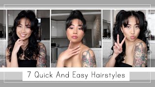 7 Cute Quick And Easy Hairstyles With Curtain Bangs