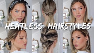 14 Heatless Hairstyles | Time Saving Hairstyles | Elanna Pecherle 2020