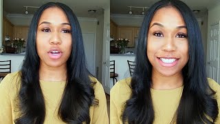 Microlinks On Short Relaxed Hair Using 1 Bundle