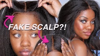 No Glue, Fake Scalp Method Kinky Wig! Obsessed