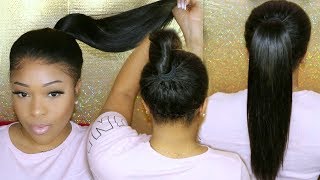 Back Of Lace Wig Install | Glueless Ponytail Front & Back 360 Lace Front Wig | Chinalacewig