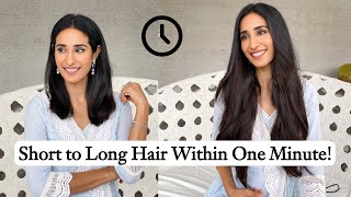 Short To Long Hair Using Human Hair Extensions | Bridal Hairstyles | Hair Extensions India | Hs