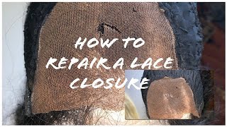 How To Easily Fix A Ripped Lace Closure/Frontal | Ravey D