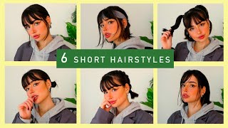 Quick Hairstyles For Short Hair!!